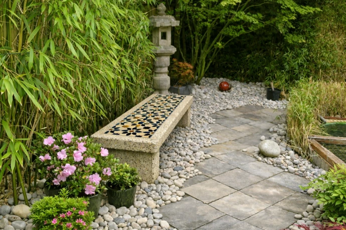 Foto de un banco de jardín diseño de Plamar