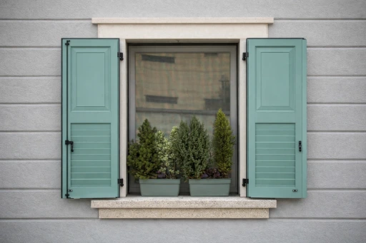 Foto de la ventana de una casa con repisa de Plamar